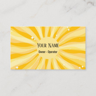 Cartão De Visita Sensação de sol personalizável