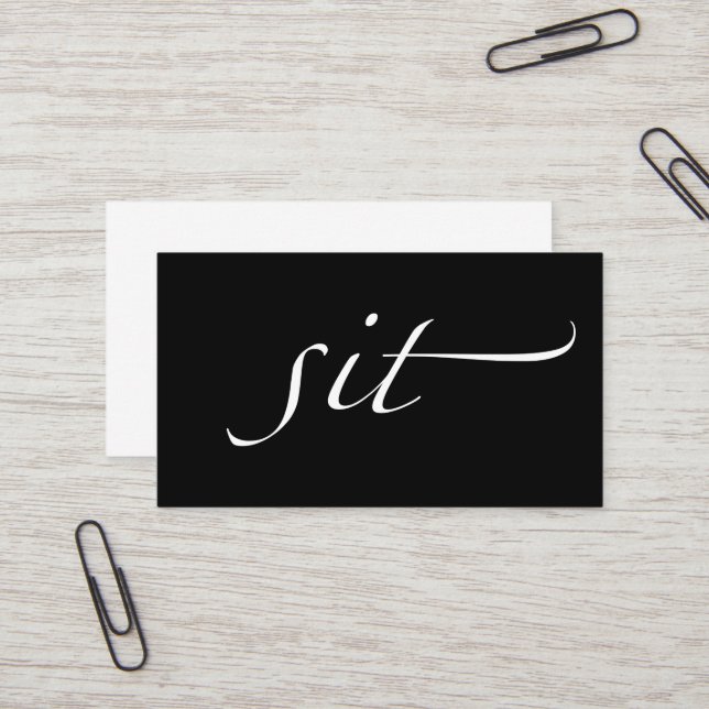 Cartão De Visita Sente-se: Pet o baby-sitter, baby-sitter de bebê (Frente/Verso In Situ)