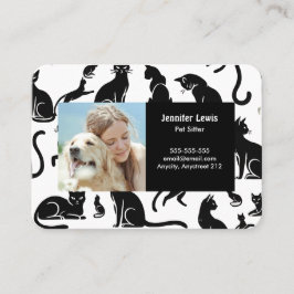 Cartão De Visita Separador Personalizável de Pet de Fotografias e N