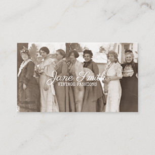 Cartão De Visita Sepia extravagante da roupa das senhoras das