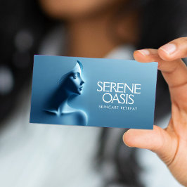 Cartão De Visita Serene Beauty Skincare, Massagem, Spa