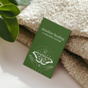 Cartão De Visita Serenidade lunática: Abrace as mãos para cicatriza