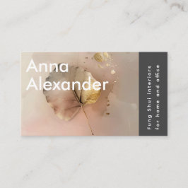 Cartão De Visita Serenidade rosa Design 3