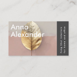 Cartão De Visita Serenidade rosa Design 4