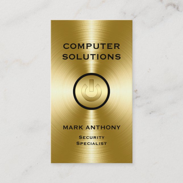 Cartão De Visita Servços informáticos (Frente)