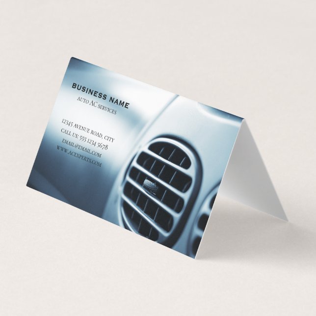 Cartão De Visita serviço AC automático (Traseira)