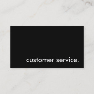 Cartão De Visita serviço ao cliente.