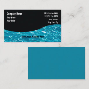 Cartão De Visita Serviço Cards_5 da piscina