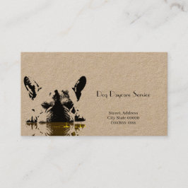 Cartão De Visita Serviço da guarda do cão