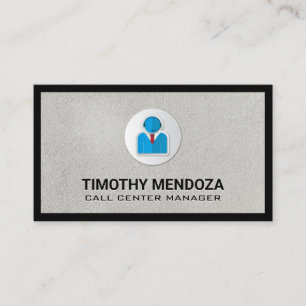 Cartão De Visita Serviço de atendimento ao cliente  Logotipo do Ca