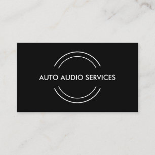 Cartão De Visita Serviço de Áudio Automotivo