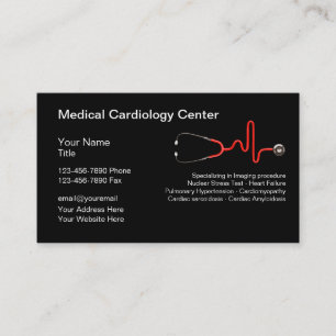 Cartão De Visita Serviço de Cardiologia Médica