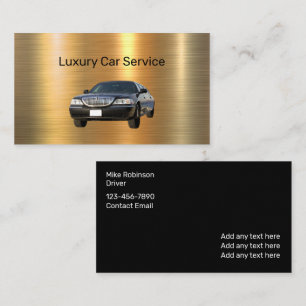 Cartão De Visita Serviço de Carro de Luxo Uber Motorista