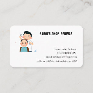 Cartão De Visita Serviço de Compro Barber