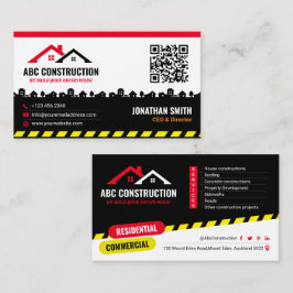 Cartão De Visita Serviço de Construção, Edifício, Renovação