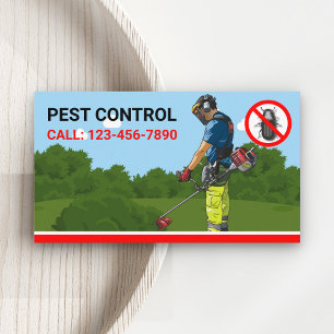 Cartão De Visita Serviço de Controle de Pest Profissional de Exterm