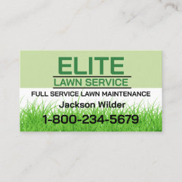 Cartão De Visita Serviço de Cuidado com o Gramado