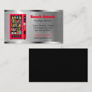 Cartão De Visita Serviço de entrega do fornecedor do snack-Comida 