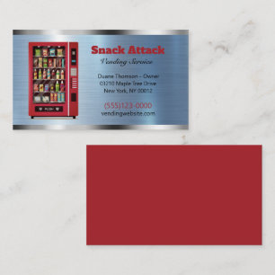 Cartão De Visita Serviço de entrega do fornecedor do snack-Comida m