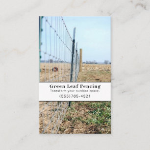 Cartão De Visita Serviço de esgrima e paisagismo