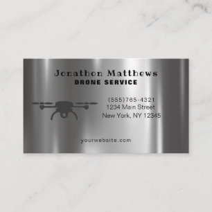 Cartão De Visita Serviço de Fotografia de Drones Aéreos Profissiona