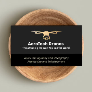 Cartão De Visita Serviço de Fotografia e Videografia por Drone Aére