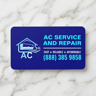 Cartão De Visita Serviço de Instalação e Reparo de AC   Ar Condicio