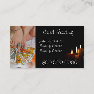 Cartão De Visita Serviço de leitura de cartas, Tarot, etc