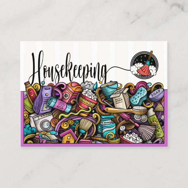 Cartão De Visita Serviço de Limpeza (Frente)