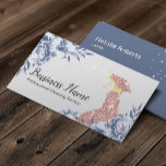 Cartão De Visita Serviço de Limpeza da Casa Vintage Blue Floral<br><div class="desc">Serviço de Limpeza da Casa Vintage Blue Floral Cartão de visita.</div>