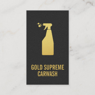 Cartão De Visita Serviço de Limpeza de Carros   Contexto do couro