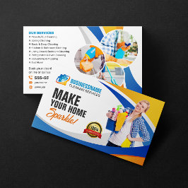 Cartão De Visita Serviço de Limpeza do Serviço de Habitação