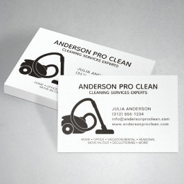 Cartão De Visita Serviço de Limpeza Profissional de Casa e Escritór