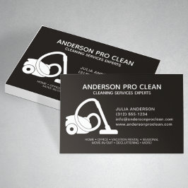 Cartão De Visita Serviço de Limpeza Profissional de Casa e Escritór