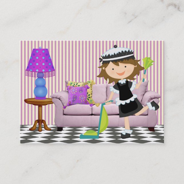 Cartão De Visita Serviço de limpeza - SRF (Frente)