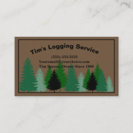 Cartão De Visita Serviço de Log