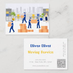 Cartão De Visita Serviço de Movimentação do Office