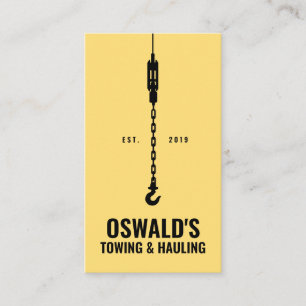 Cartão De Visita Serviço de reboque e assalto