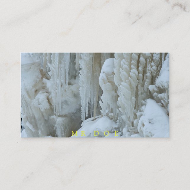 Cartão De Visita Serviço de refrigeração de ar condicionado de duas (Frente)