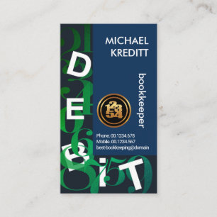 Cartão De Visita Serviço de Registro de Letras de Débito de Núme