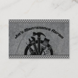 Cartão De Visita Serviço de Reparação de Manutenção de Placas de Aç