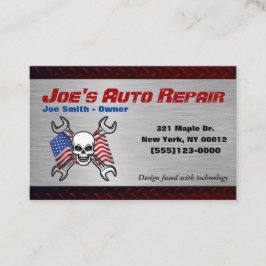 Cartão De Visita Serviço de Reparação Mecânica Automática de Automó