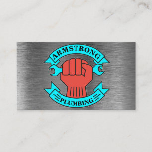 Cartão De Visita Serviço de Reparo de Canalização de Design de C