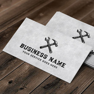 Cartão De Visita Serviço de Reparo de Martelo e Manipulação do Vint