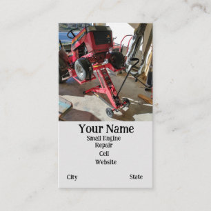 Cartão De Visita Serviço de Reparo de Pequenos Motores