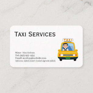 Cartão De Visita Serviço de Taxi