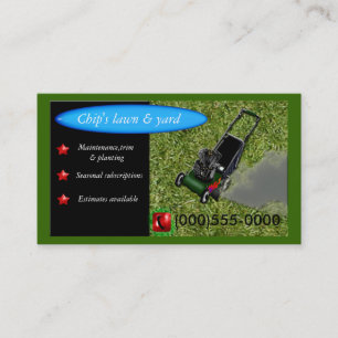 Cartão De Visita serviço lawnmowing