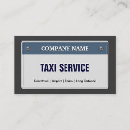 Cartão De Visita Serviço Limo & Taxi - Placa licenciada Legal