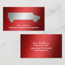 Cartão De Visita Serviço Limousine