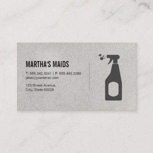 Cartão De Visita Serviço Maid  Limpeza